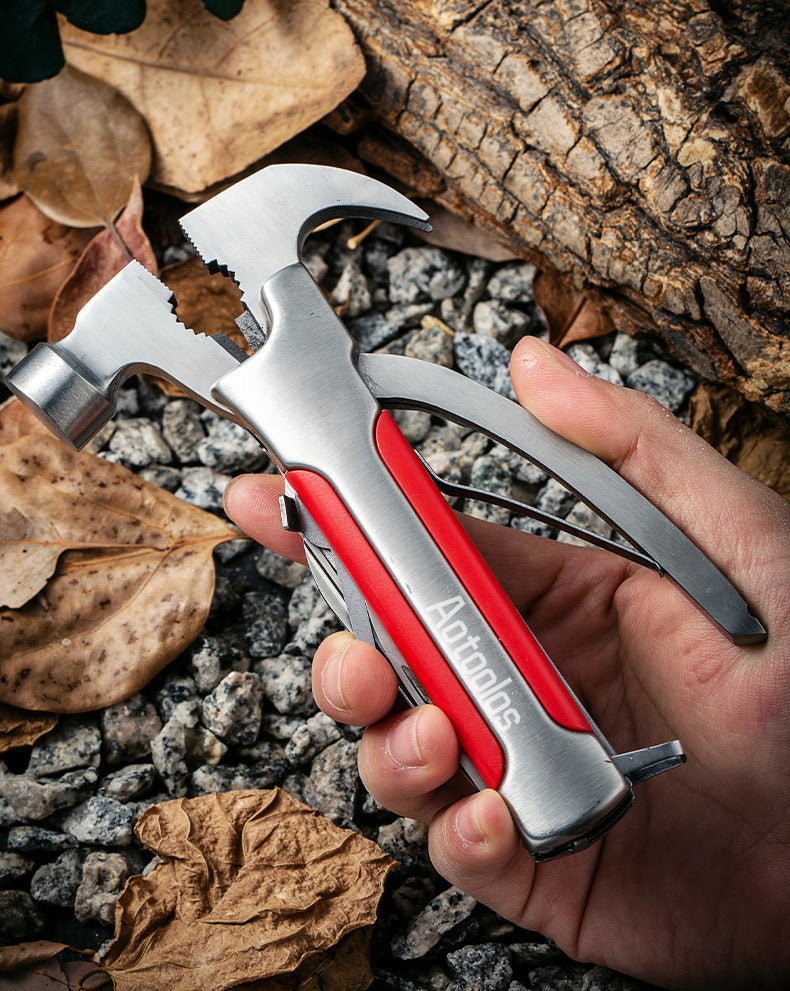 Outdoor multifunctional tool combination pliers, foldable portable hammer, survival hammer, outdoor survival equipment hammer